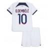 Paris Saint-Germain Ousmane Dembele #10 Bortedraktsett Barn 2023-24 Kortermet (+ korte bukser)